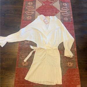 Alexis White Long Sleeve Dress